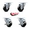 Service Caster 3.5 Inch Hard Rubber Wheel Swivel Top Plate Caster Set with 2 Brakes SCC SCC-20S3514-HRS-2-TLB-2 - alternate 6